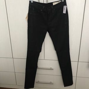 rag & bone /Jean: black denim long legging pant